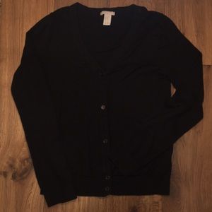 Forever 21 Girls Long Sleeve Black Cardigan.